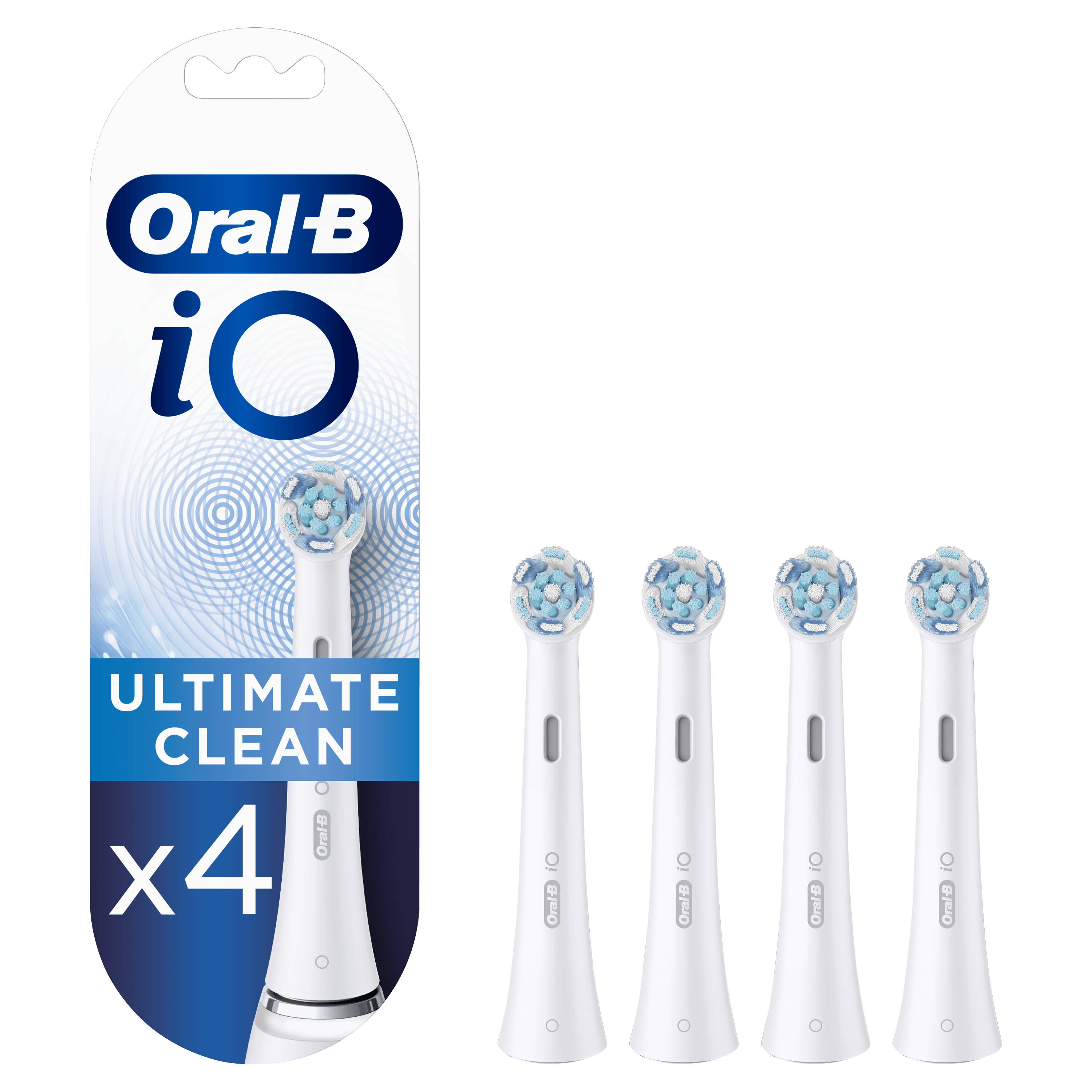Oralb Oral-B iO Series Ultimate Clean Brush Heads White 4 Pieces