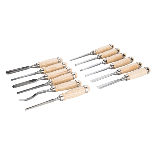 Silverline Wood Carving Set 12 Piece 200mm