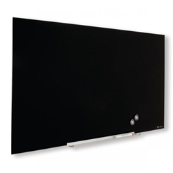 Nobo Impression Pro Wall Mountable Magnetic Whiteboard Glass 100 x 56 cm Black