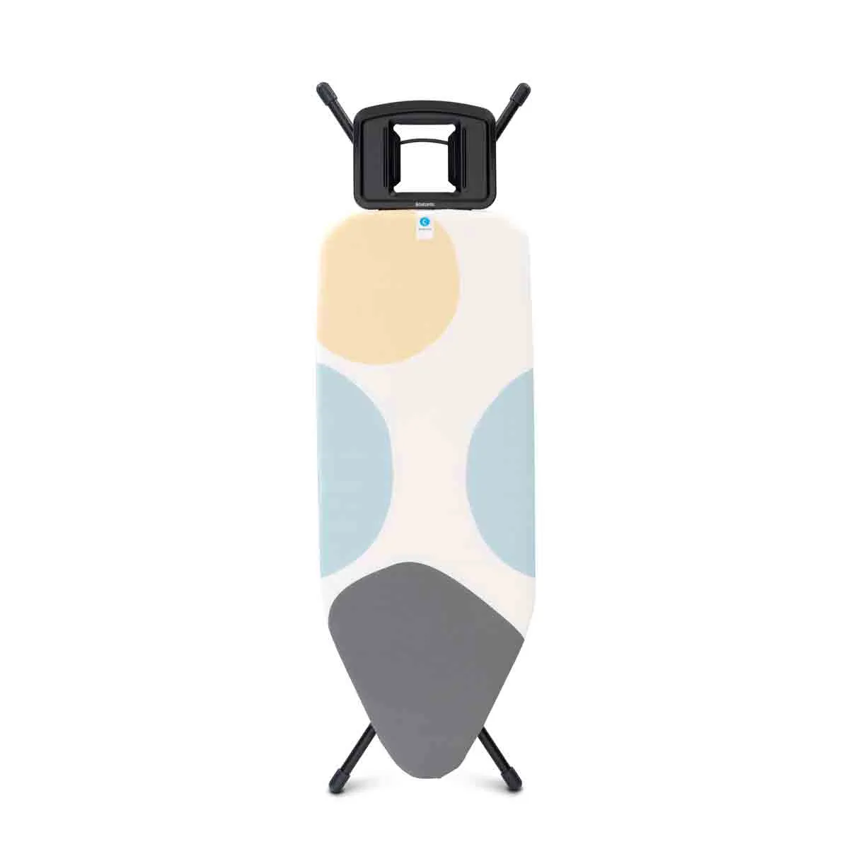 Brabantia Size C Ironing Board with Solid Steam Iron Rest black,gray