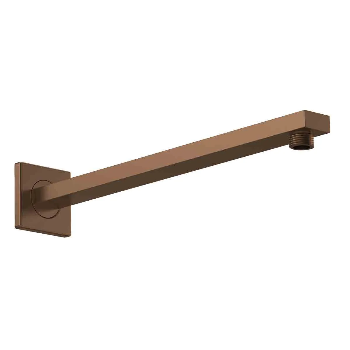 Nuie Small Rectangular Shower Arm - Brown