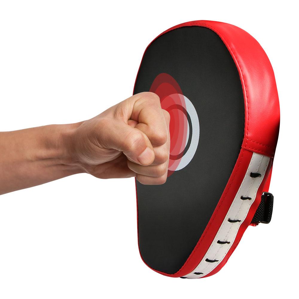 Boxing Hand Target Martial Thai Kick Sanda Training Thickened Karate Training Five-finger Hand Target black/red