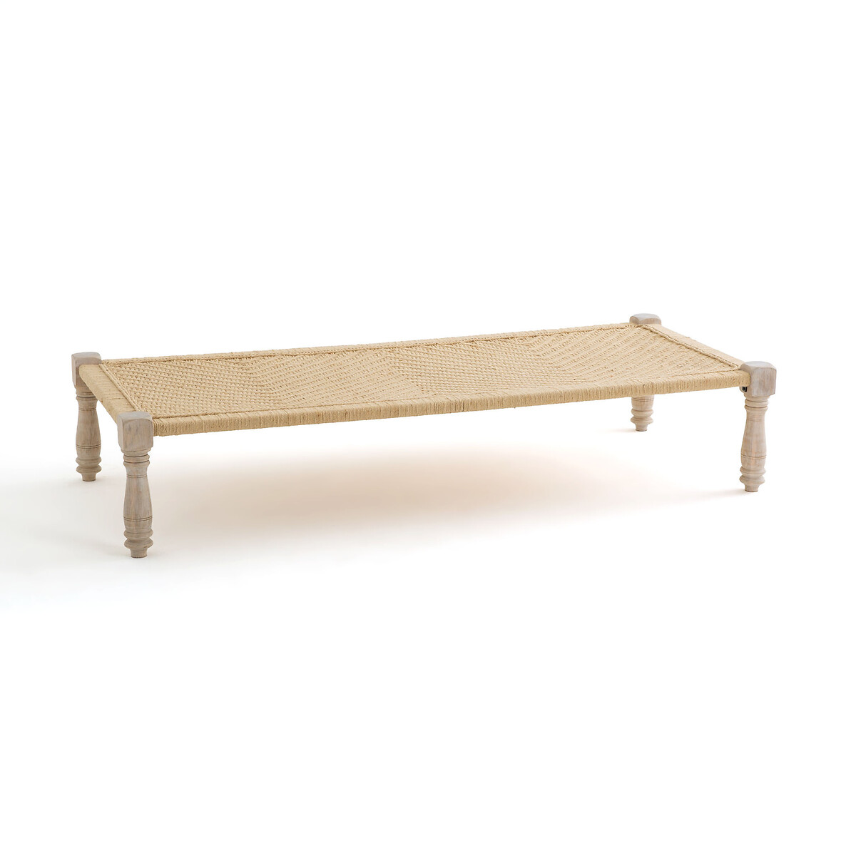 La Redoute Interieurs Adas Bench/indian Bed In Wood And Rope