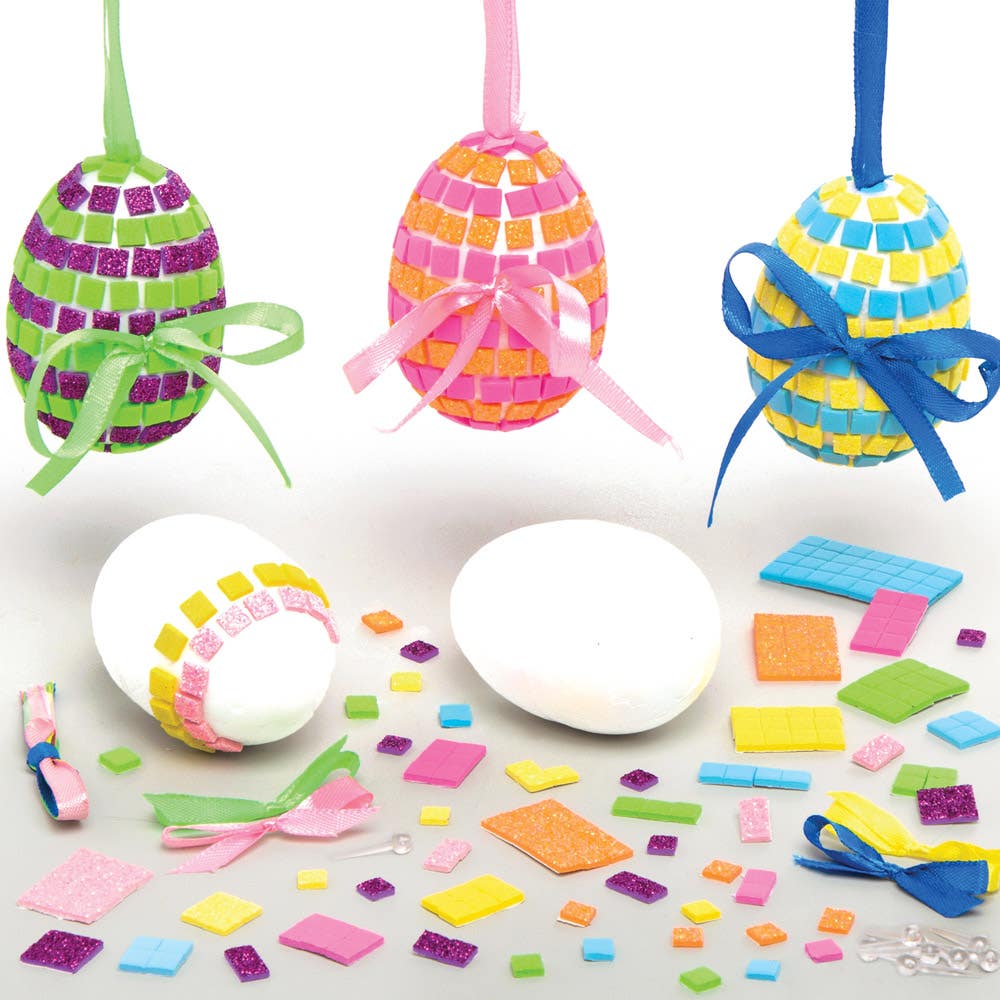 Baker Ross Mosaic Easter Egg Kits (Pack of 4)