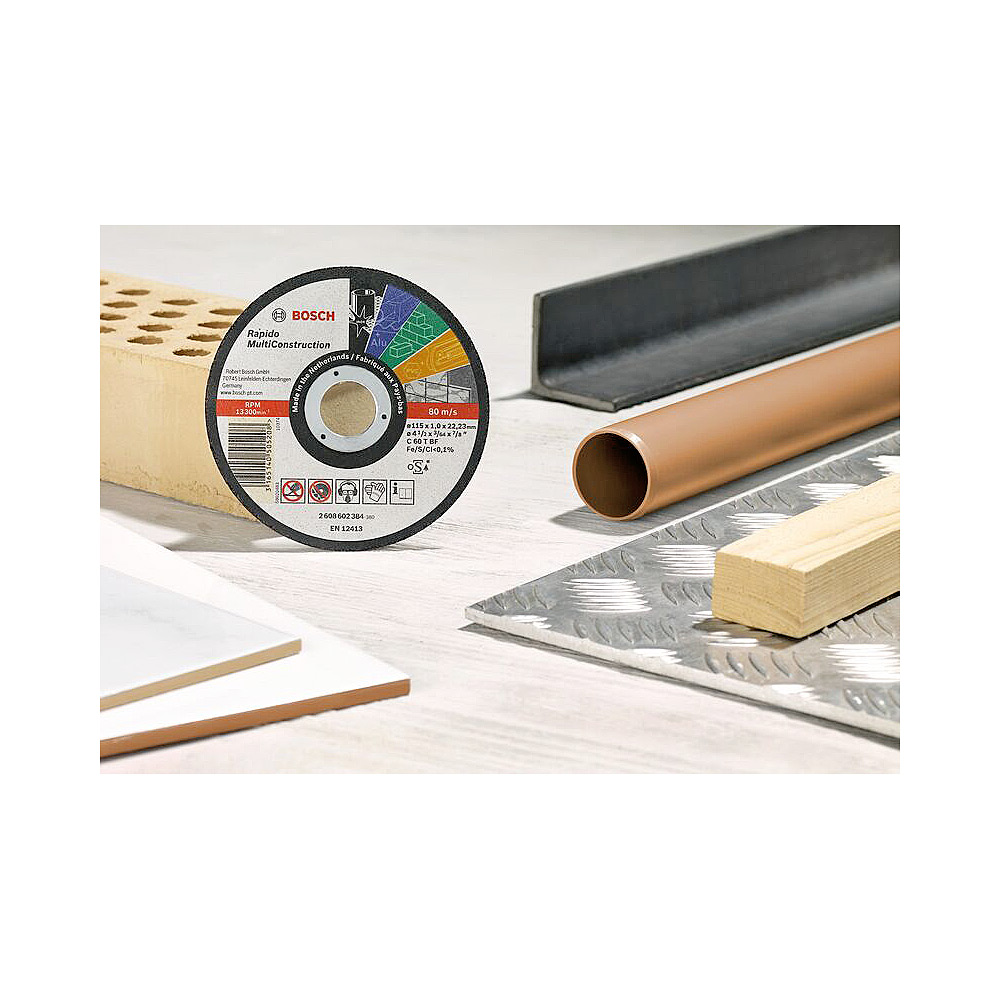 Bosch Rapido Multiconstruction Thin Cutting Discs - 115mm