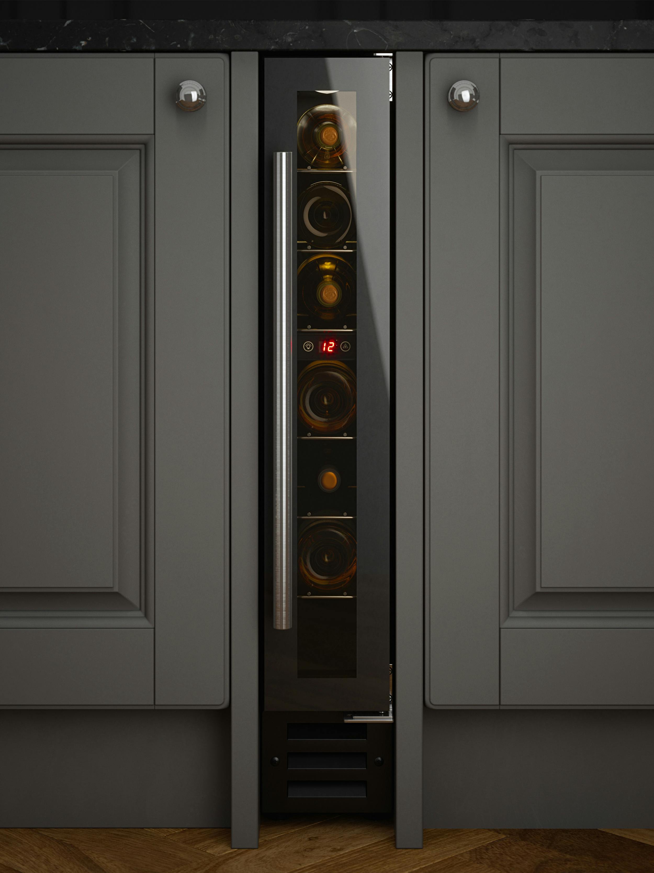 Innocenti ART29604 15cm Black Glass Wine Cooler