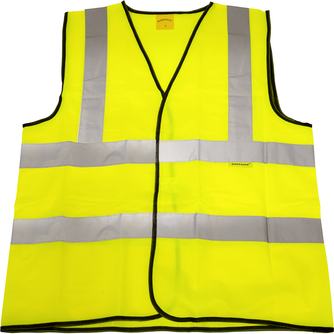 Sealey Hi Vis Visibility Waistcoat Yellow L Large Polyester Site Road Use 9804L