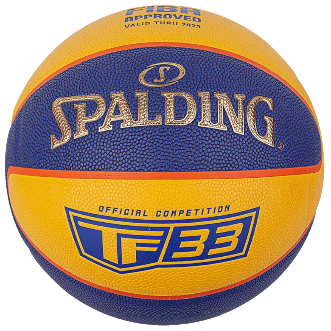 Spalding Tf 3X3 Basketball, Blue/Yellow/Yellow, Unisex, Balls & Gear, 76862Z