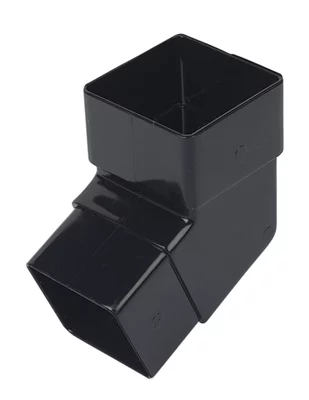 Floplast Black Square 112.5° Offset Downpipe Bend