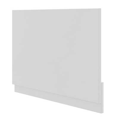 B&Q Contemporary Gloss White Rectangular End Bath Panel (H)51Cm (W)70Cm