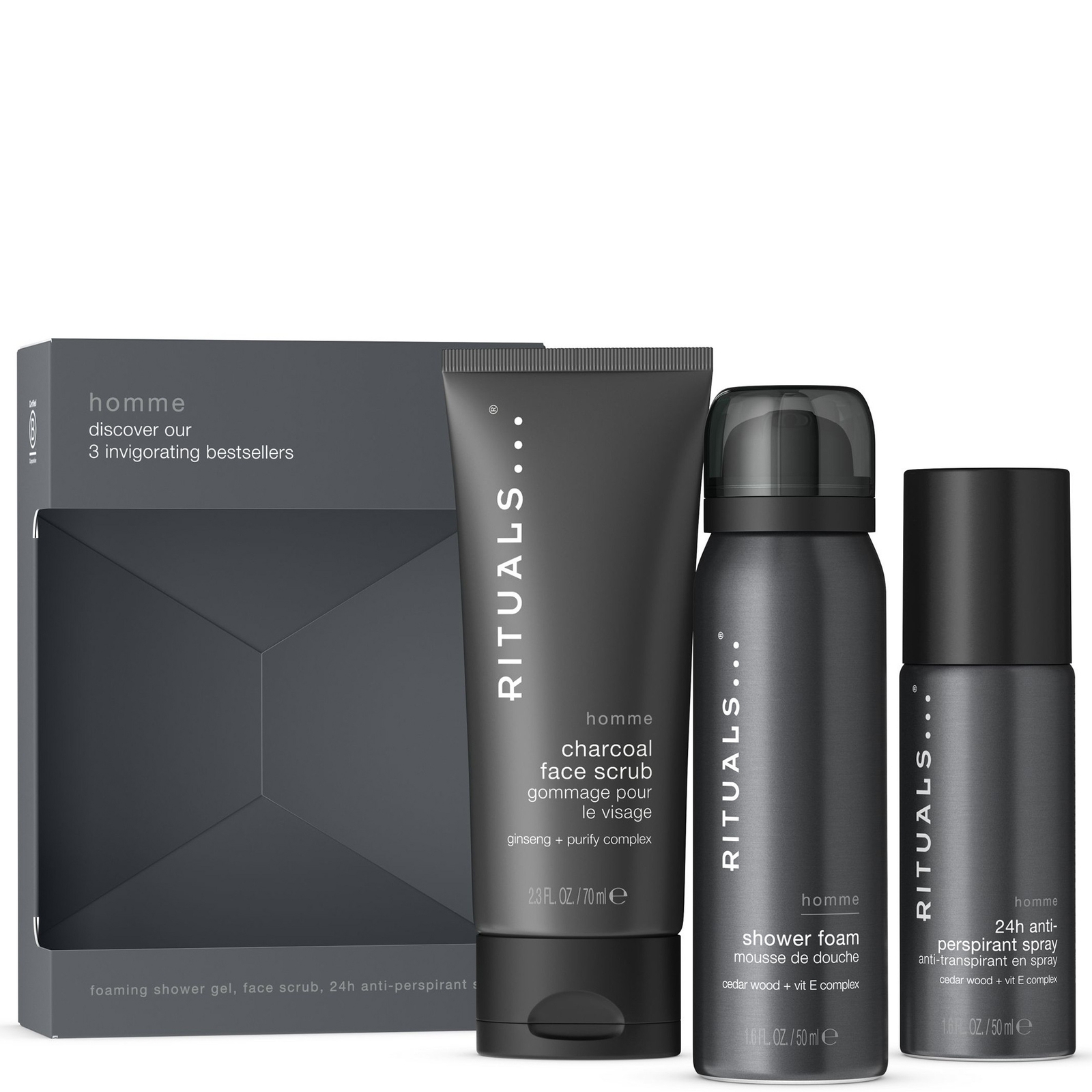 Rituals Homme Collection Men's Aromatic Mini Bath and Body Set