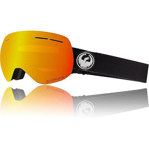 Dragon X1s Black / Lumalens Red Ionized + Lumalens Rose Goggles | Black