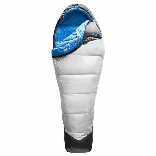 The North Face Blue Kazoo Long Sleeping bag | Left Zip | High Rise Grey/Hyper Blue