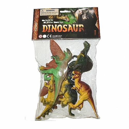 Kandy Toys 6 Dinosaurs in Small Bag