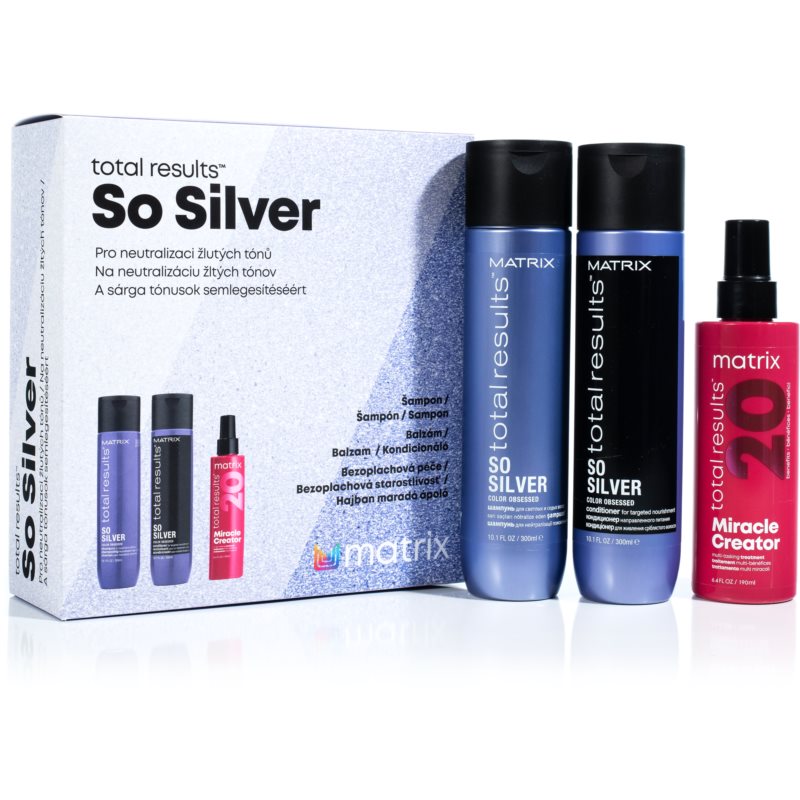 Matrix  Total Results So Silver confezione regalo (per capelli biondi)