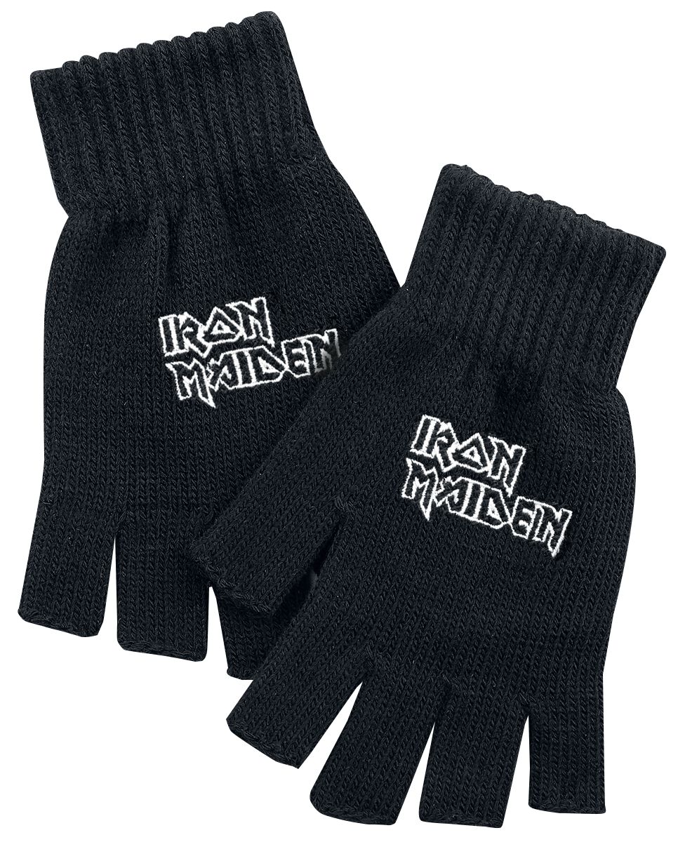 Iron Maiden  - Logo - Fingerløse hansker - Unisex - svart