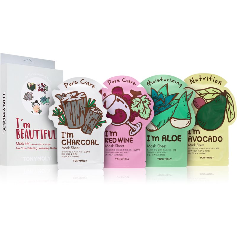 TONYMOLY  I'm Beautiful Set Di Maschere Viso