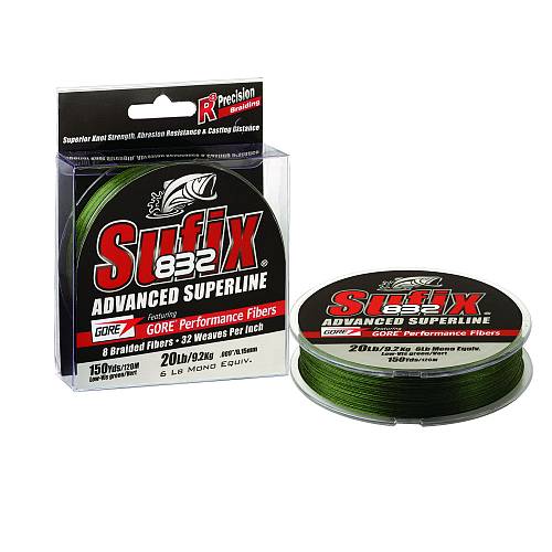 Sufix 832 Advanced Superline Braid | Green | 26lb