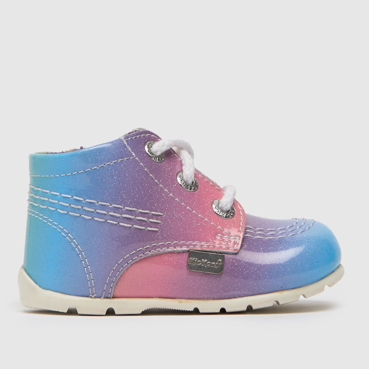 Kickers Kids Multi Hi B Rainbow Crib Shoes | 1