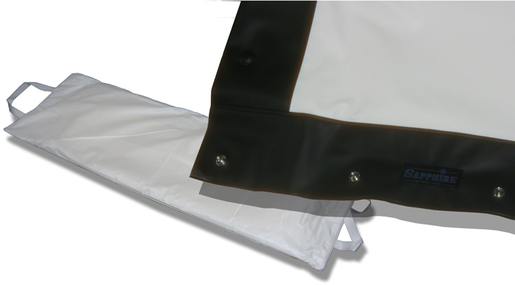 Sapphire AV SFFS244FRFabric projection screen material Front PVC White Matte