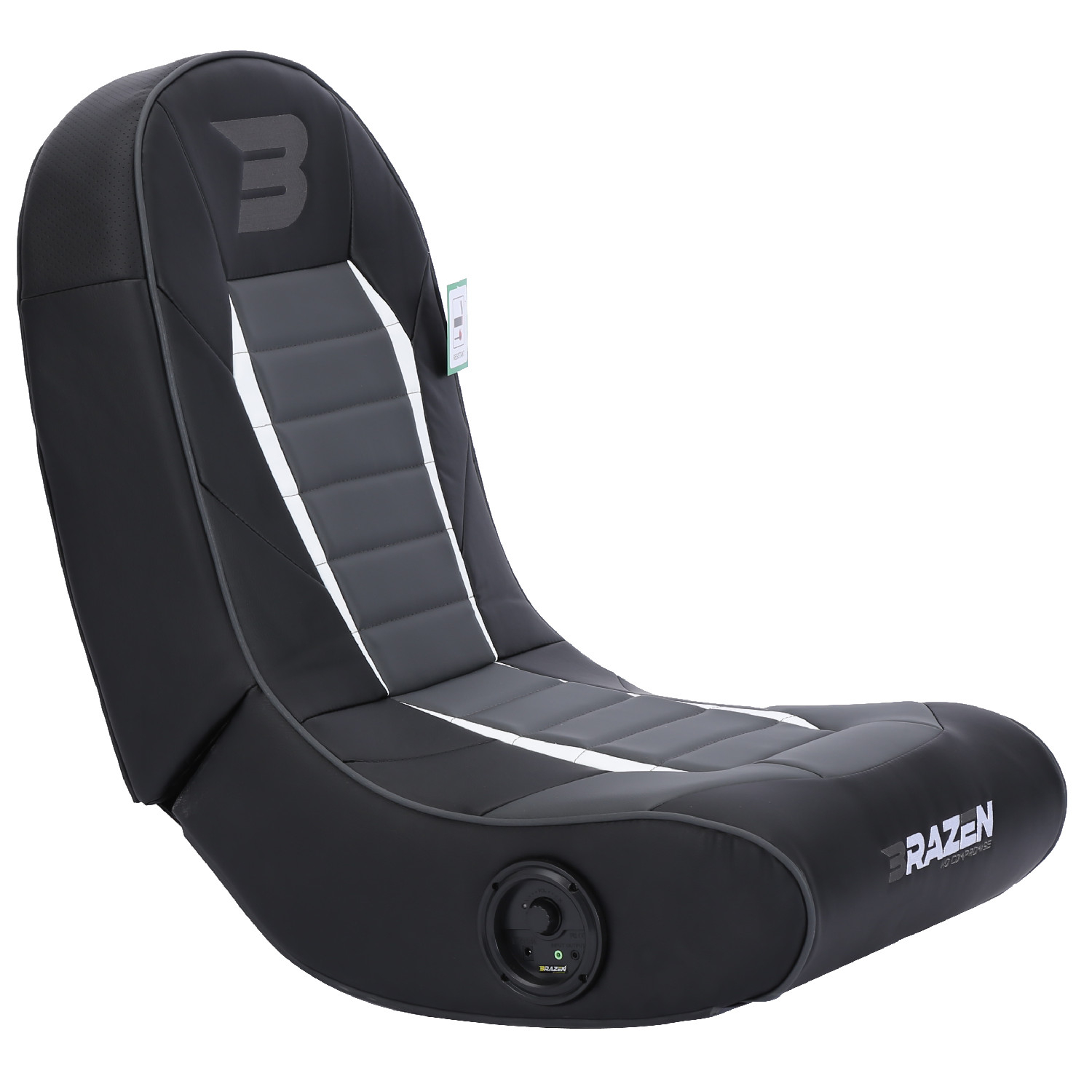 BraZen Sabre 2.0 Bluetooth Surround Sound Gaming Chair - Grey