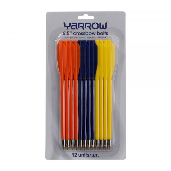 Yarrow  Kunststoffpfeile 65 Zoll 3 Farben 12er Pack