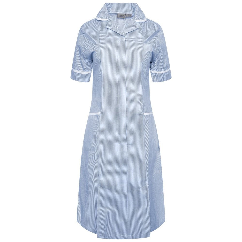 Behrens NCLD Ladies Dress Size: 10, COLOUR: Blue/White Stripe/White Tr