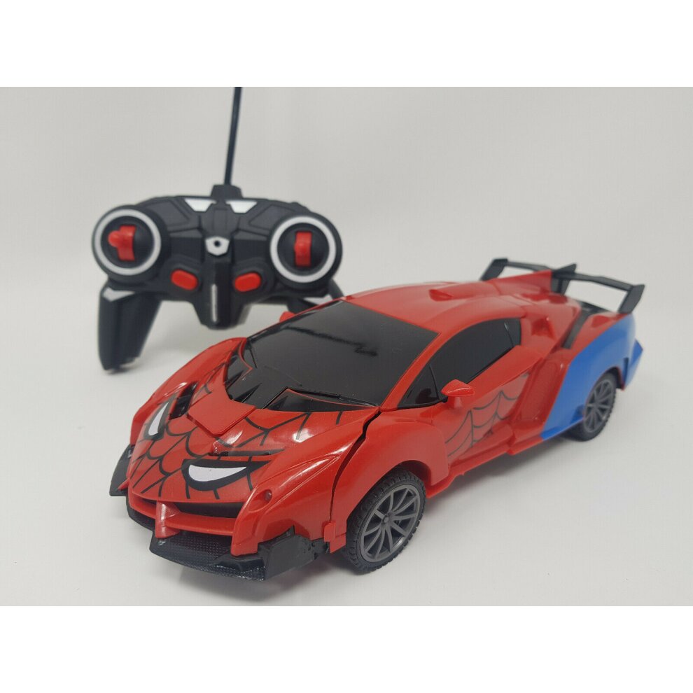 Avengers Infinity War Spiderman Transforming Avengers Radio Remote Control Car 360 Stunt