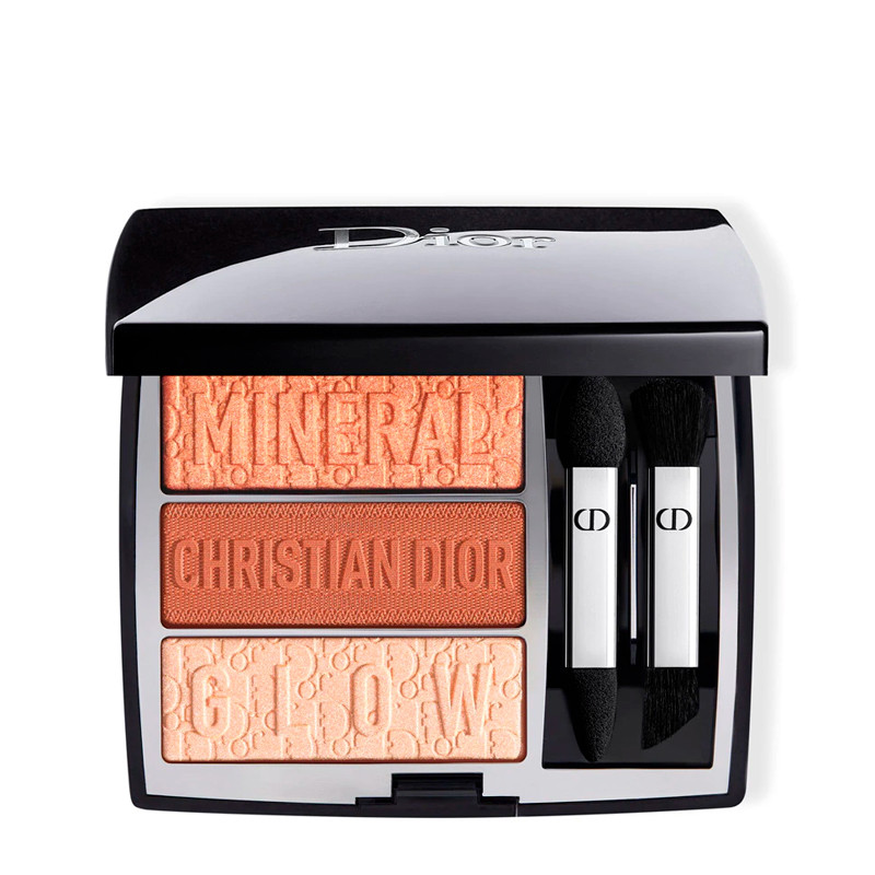 Dior Sombras de ojos Paleta de maquillaje de ojos - 3 sombras de ojos - trío de colores y efectos 733 CORAL GLOW | 