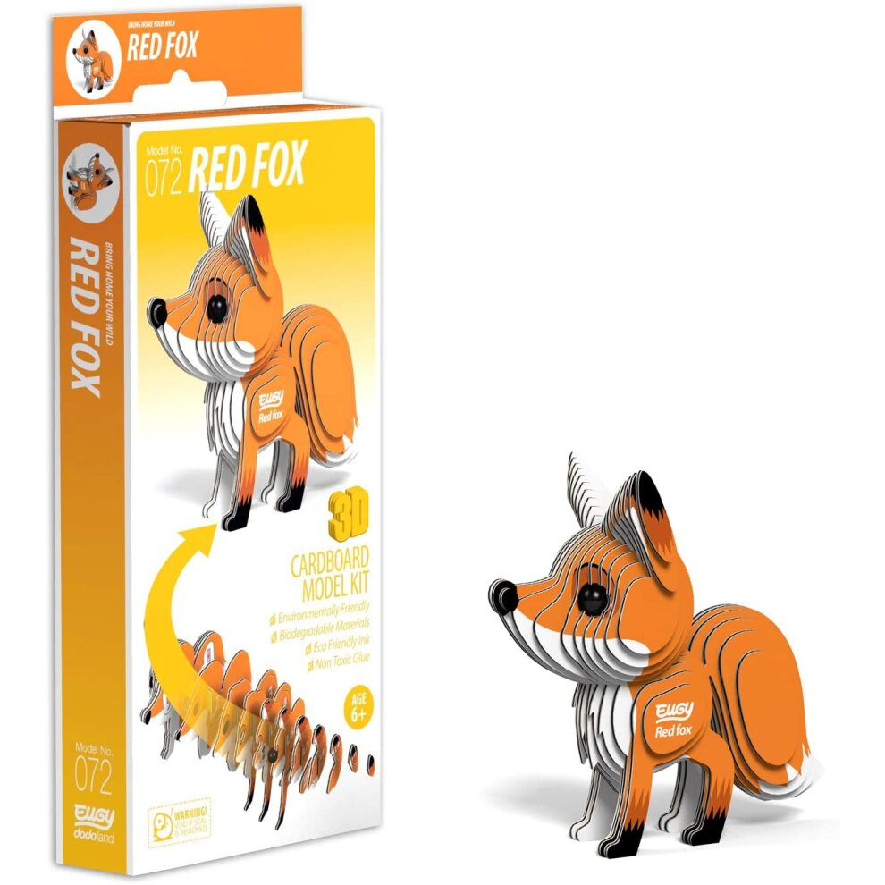 Eugy Red Fox 3d Craft Kit