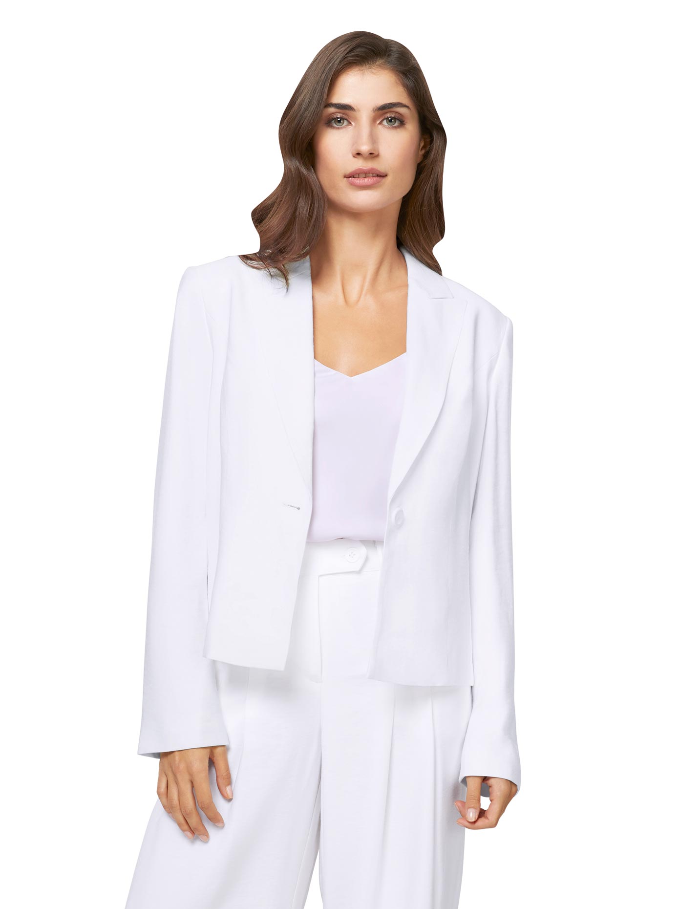 Blazer viscose douce et fluide - - Écru