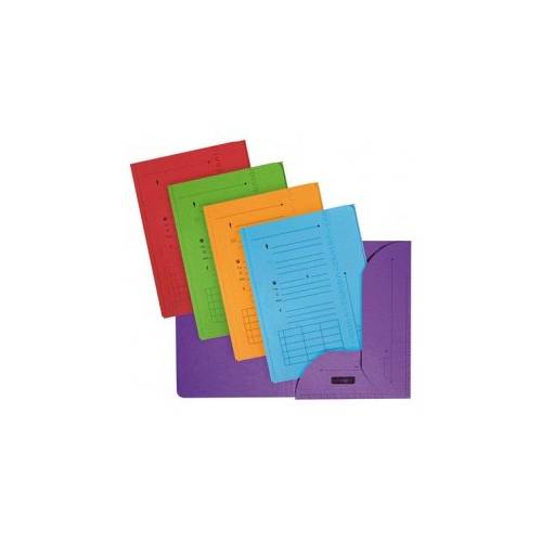 l oblique az Chemises 2 rabats Kraft HV Elba Assortis vives paquet de 25