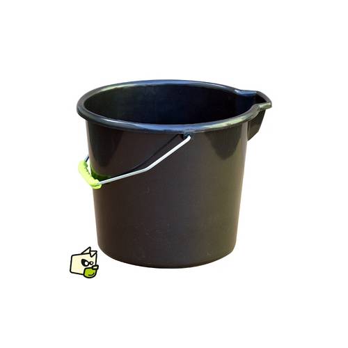 Seau de ménage et déjections canines