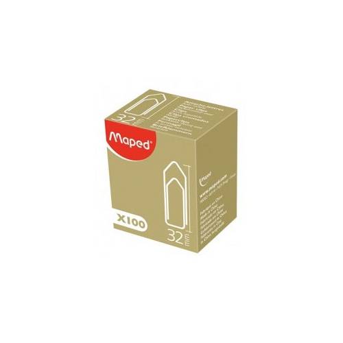 majuscule Trombone acier galvanisé 32 mm boite de 100