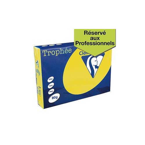 clairefontaine 5 ramettes papier Clairefontaine Trophée jaune soleil A4 80 g