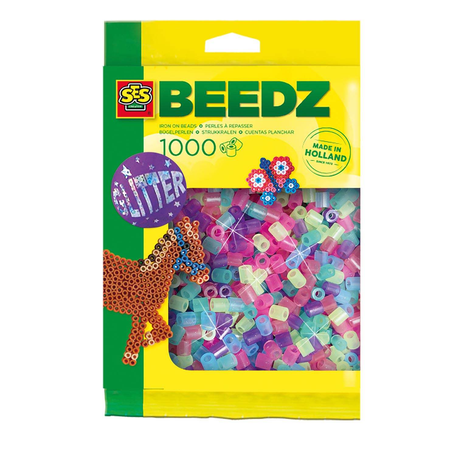 Ses Creative Beedz Iron on beads 1000 mix glitter