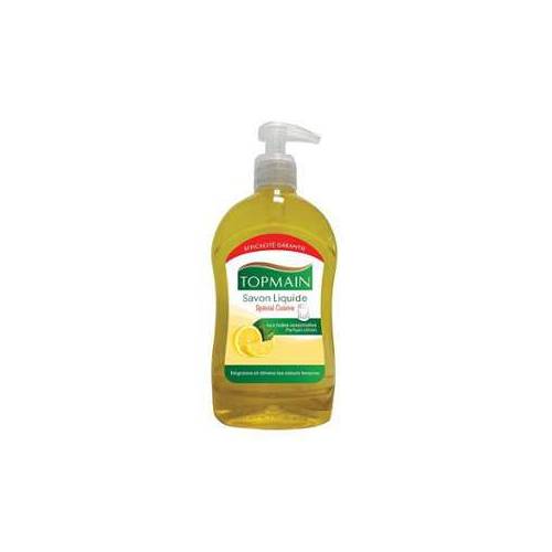 Savon liquide cuisine Topmain citron - Flacon à pompe 500 mL