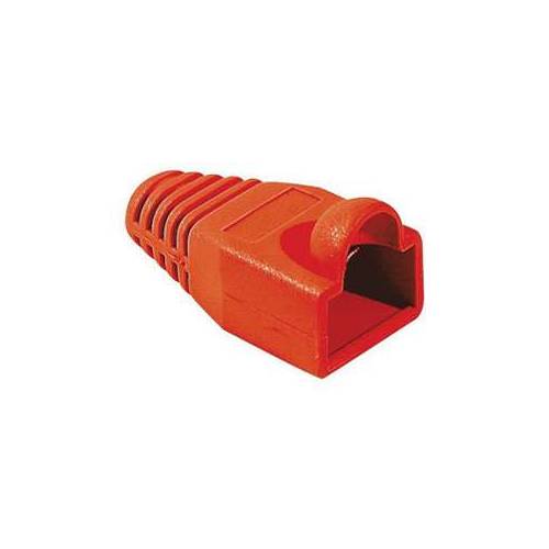 EXC Bag of 10 Red RJ45 Sleeves 6mm