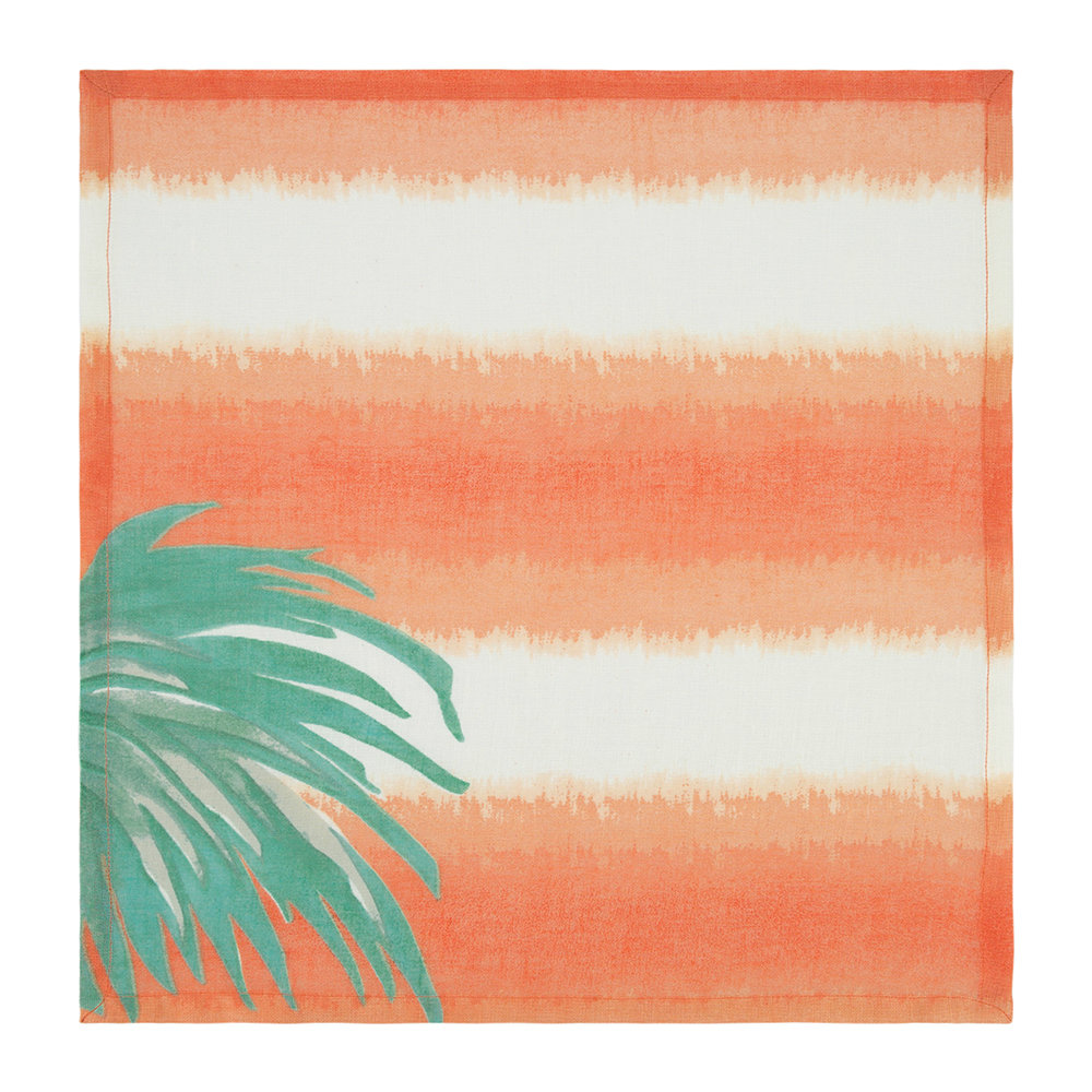 Marinette Saint Tropez - Borabora Napkin - Coral/Jade Green