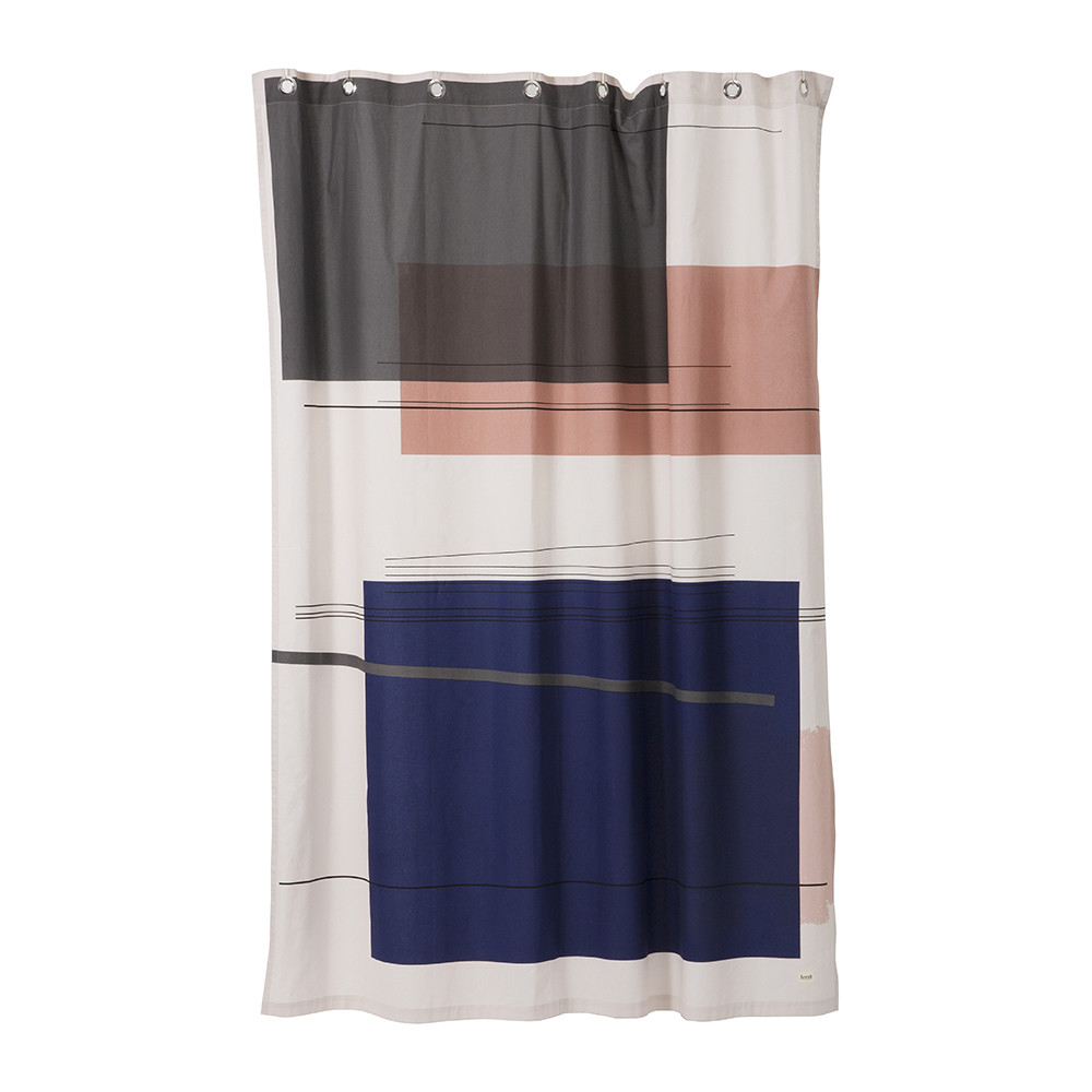 Ferm Living - Colour Block Shower Curtain
