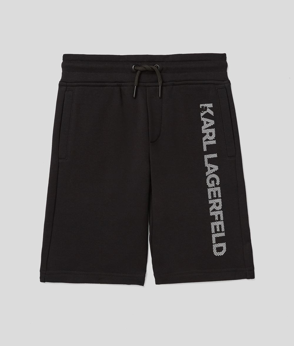Kid Logo Bermuda Black 87% Cotton - 13% Polyester - Size: 10