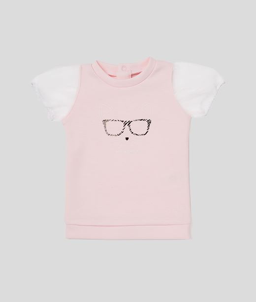 Baby Baby Choupette Dress Pale Pink 72% Polyester - 24% Viscose - 4% Elastane - Size: 3-6