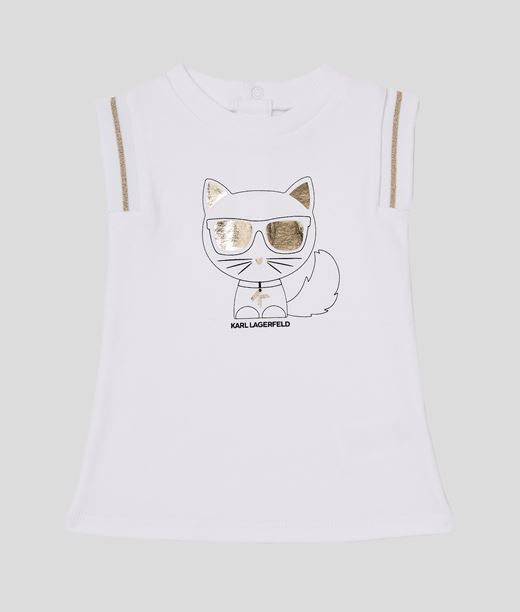 Baby Baby Choupette Dress White 100% Cotton - Size: 1-3