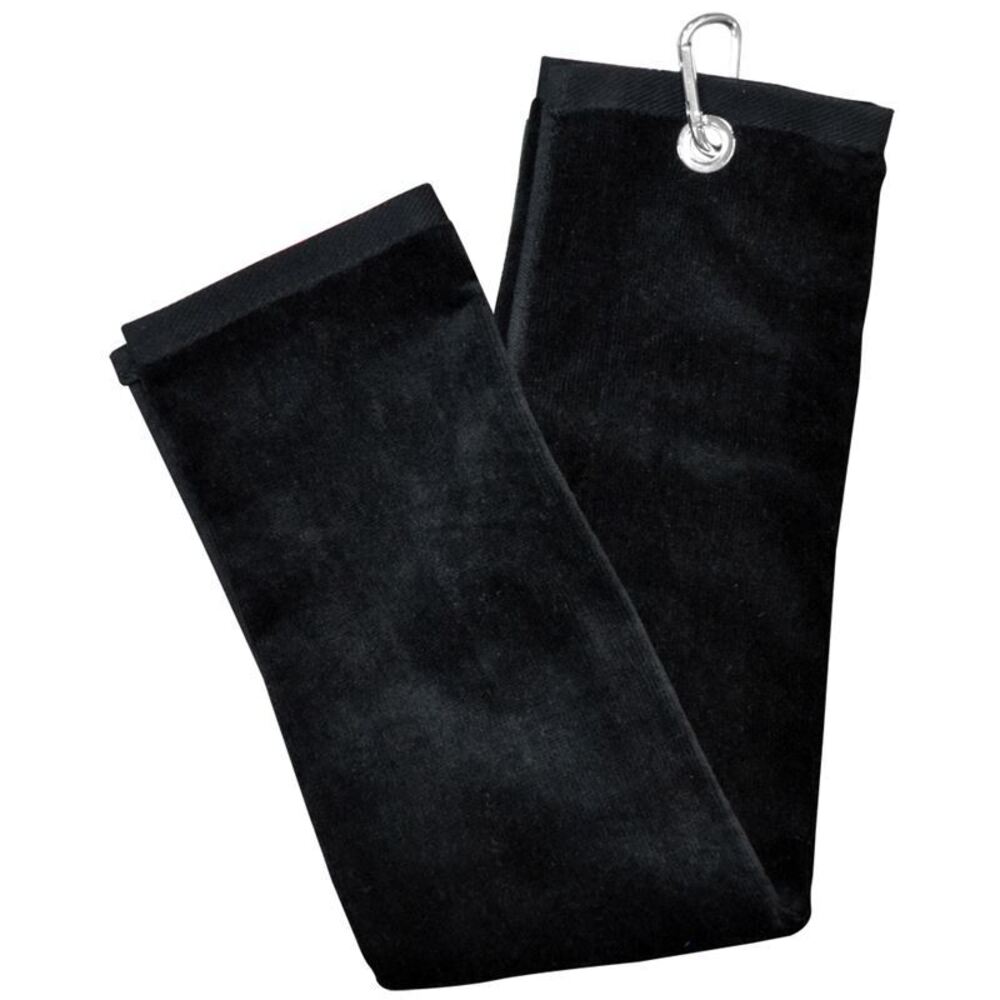 Longridge Golf Towel (One Size) (Black)