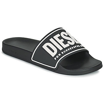  Men's Sa-Mayemi Pool Slides With 3D Logo, Black - Black/Black - Size: 5.5/6/7/6.5/7.5/8/4/2.5/4.5/3.5/3/5