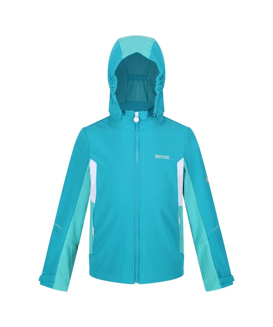 Regatta  Childrens Unisex Childrens/Kids Acidity V Soft Shell Jacket (Enamel/Turquoise) - Multicolour - Size 13Y