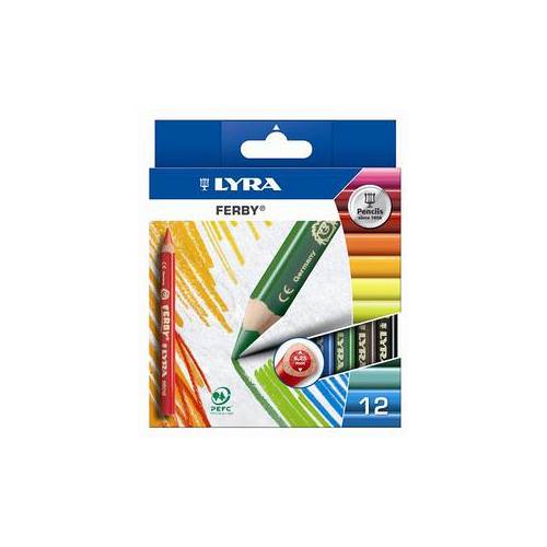 lyra Étui de 12 crayons de couleur FERBY