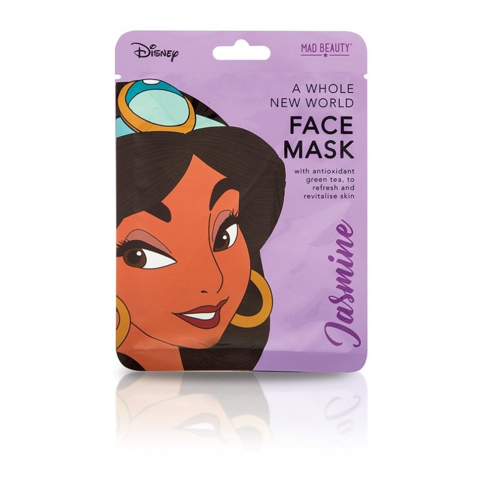 Jasmine - Erfrischende Tuchgesichtsmaske mit grünem Tee - Transparent