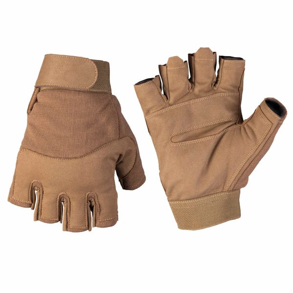 Mil-Tec Hommes Handschuhe Halbfinger Army Fingerlinge coyote Coyote L