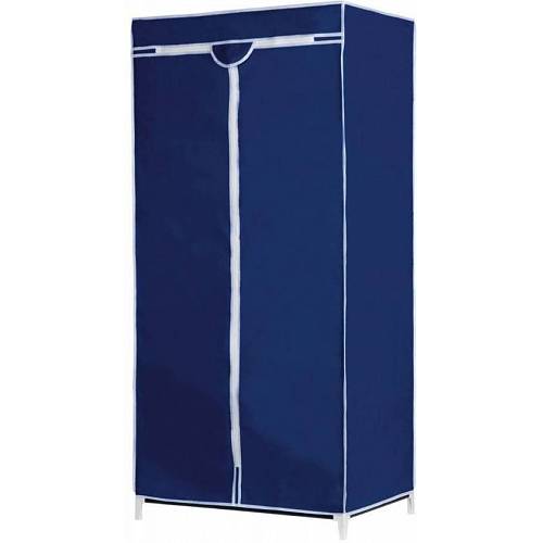 Vivo Single Canvas Fabric Wardrobe Rail Clothes Storage Cupboard Student Flat Closet